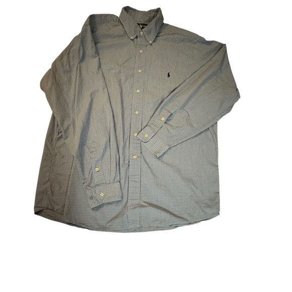 Ralph Lauren Other - Ralph Lauren‎ Ellington Men's Button Down Shirt Long Sleeve XL Blue Check Plaid